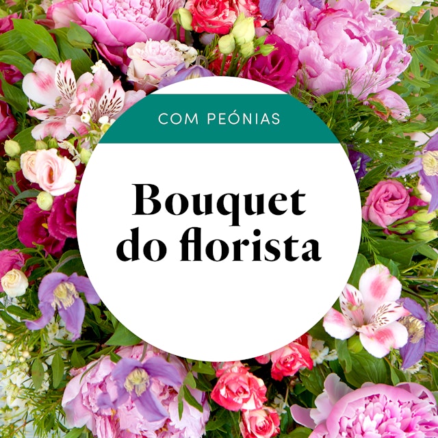 Ramo do florista com Peónias