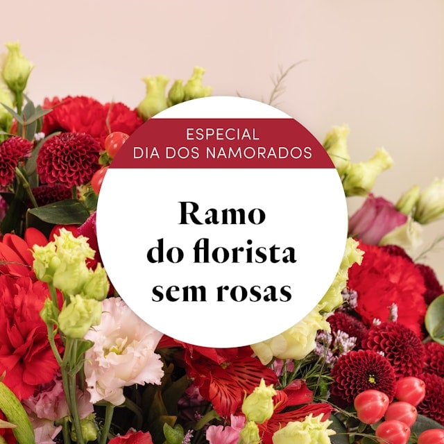 Ramo do florista em vermelho e rosa