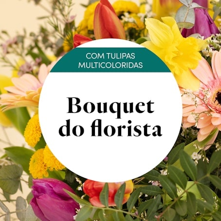 Ramo do florista com tulipas